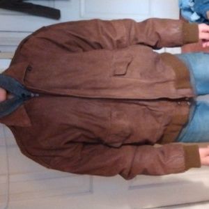 Men's large genuine leather WW2 jacket